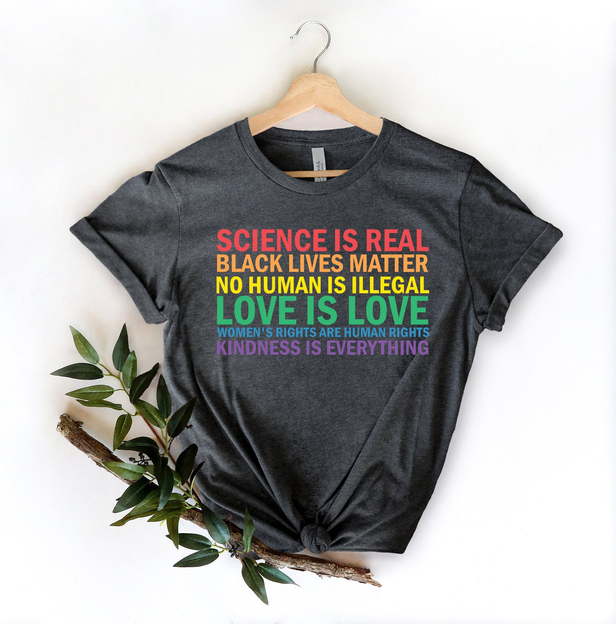Science is Real Shirt Black Lives Matter Black Lives Matter Shirt Womens Rights Womens Rights Tshirts Kindness Shirt Pride Shirt Women Graphic Tee – Warm & Stylish · Perfect For Daily Wear