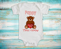 Pappy Loves Me Cute Grandpa Name Bear Baby Bodysuit Tshirt or Toddler Shirt Special Grandfather Gift or Pregnancy Reveal Announcement Graphic Tee – Bold Style · Trending Graphic Apparel