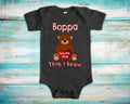 Boppa Loves Me Cute Grandpa Name Bear Baby Bodysuit Tshirt or Toddler Shirt Special Grandfather Gift or Pregnancy Reveal Announcement Graphic Tee – Everyday Comfort · High-Quality Print