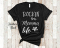 Rockin This Momma Life Tshirt Gift from Daughter Son Funny Momma Shirt Gifts for Momma Graphic Tee – Premium Graphic · Trending Graphic Apparel