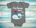 Boompa Loves Me Cute Grandpa Name Whale Baby Bodysuit Tshirt or Toddler Shirt Special Grandfather Gift or Pregnancy Reveal Announcement Graphic Tee – Cozy Vibes · Top Pick For Any Outfit