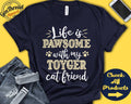 Toyger Cat Shirt Toyger Cat Gift Toyger Cat Lover New Pet Parent New Cat Parent Cat Mom Dad Pawsome Tank Hoodie A0555 Hoodie – Fan Favorite · Great Gift For Fans