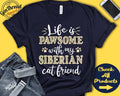 Siberian Cat Shirt Siberian Cat Gift Siberian Cat Lover New Pet Parent New Cat Parent Cat Mom Dad Pawsome Tank Hoodie A0565 Hoodie – Everyday Comfort · Great Gift For Fans