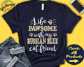 Russian Blue Shirt Russian Blue Gift Russian Blue Cat Lover New Pet Parent New Cat Parent Cat Mom Pawsome Tank Hoodie A0581 Hoodie – Easygoing Wear · Trending Graphic Apparel