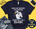 Swan Shirt Swan Lover Gift Zoo Zoologist Ornithology Ornithologist Funny Cool Awesome Animal Tank Hoodie A3070 Hoodie – Warm & Stylish · High-Quality Print