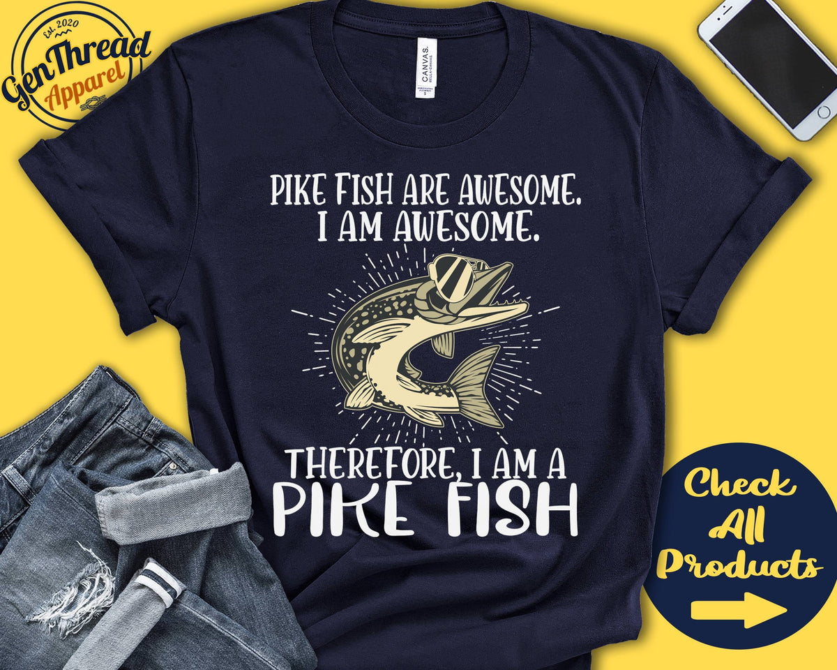 Pike Fish Shirt Pike Fish Lover Gift Zoo Zoologist Ichthyology Ichthyologist Funny Cool Awesome Animal Tank Hoodie A3107 Hoodie – Everyday Comfort · Perfect For Daily Wear