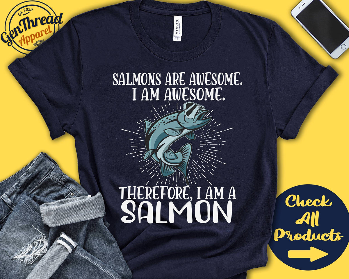 Salmon Shirt Salmon Lover Gift Zoo Zoologist Ichthyology Ichthyologist Funny Cool Awesome Animal Tank Hoodie A3109 Hoodie – Easygoing Wear · Trending Graphic Apparel