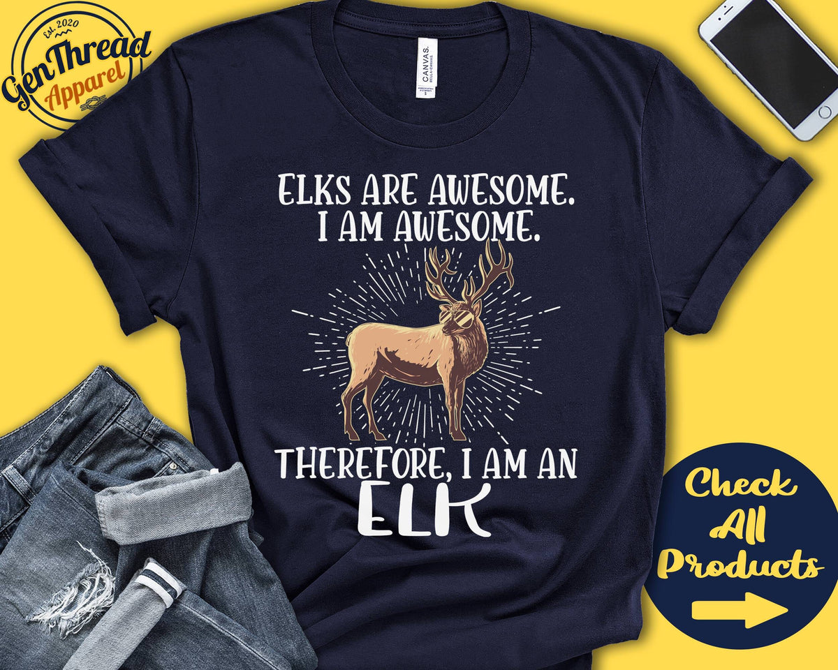 Elk Shirt Elk Lover Gift Zoo Zoologist Zoology Mammalogist Funny Cool Awesome Animal Tank Hoodie A3145 Hoodie – Bold Style · Trending Graphic Apparel