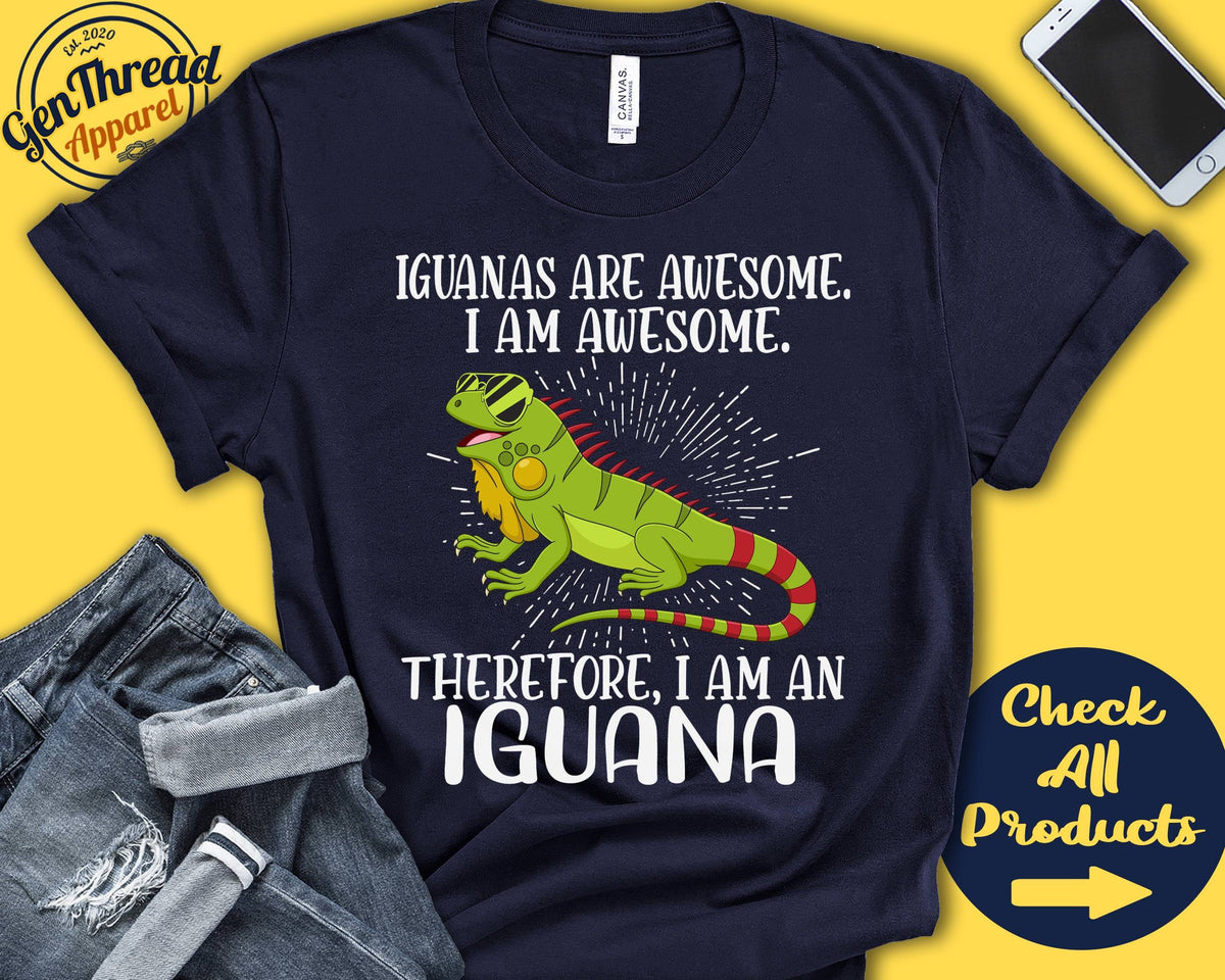 Iguana Shirt Iguana Lover Gift Zoo Zoologist Herpetology Herpetologist Funny Cool Awesome Animal Tank Hoodie A3269 Hoodie – Easygoing Wear · High-Quality Print