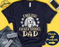 English Cocker Spaniel Dad Cocker Spaniel Shirt Gift Papa New Dog Parent Dog Owner Lover Breed Tee Tank Hoodie A3463 Hoodie – Fan Favorite · Perfect For Daily Wear