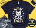Korat Cat Dad Korat Cat Shirt Gift Papa Lover New Cat Parent Owner Pet Name Breed Tee Tank Hoodie A3589 Hoodie – Bold Style · Great Gift For Fans