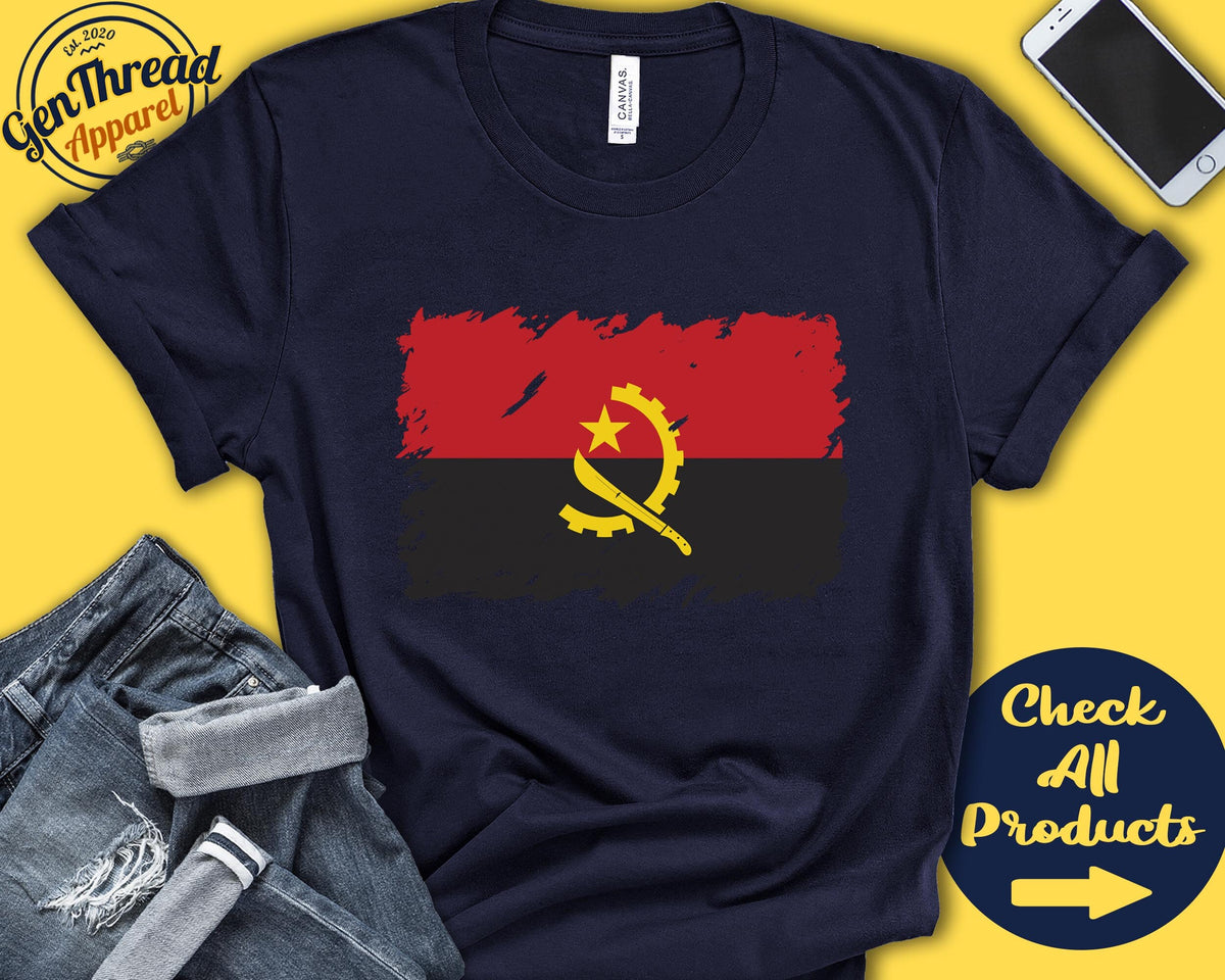 Angola Flag Shirt Gift For Angolan Gift Proud Angolan Pride Angolan Root Central Africa Flag Country Shirt Tank Hoodie F0004 Hoodie – Warm & Stylish · Top Pick For Any Outfit