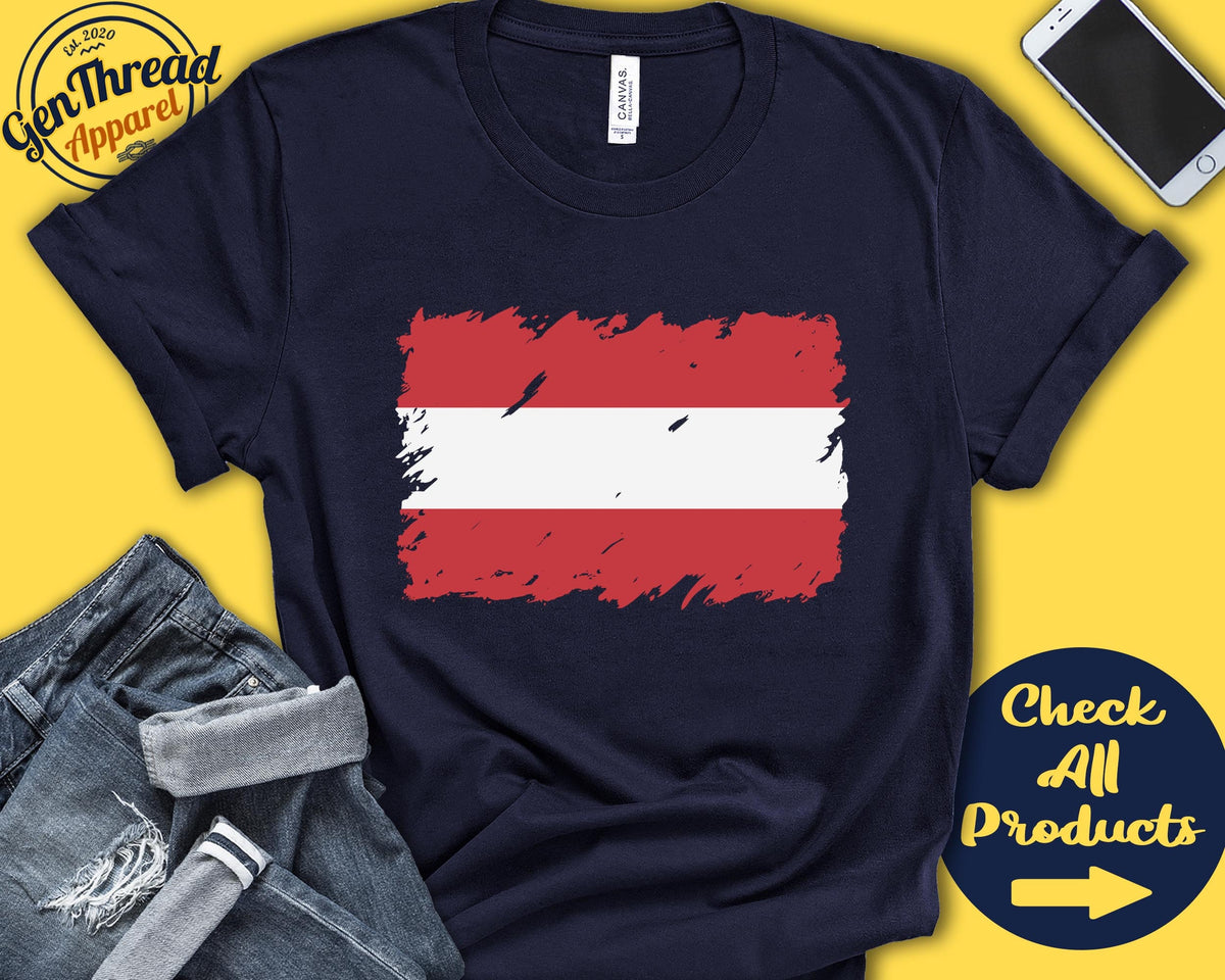 Austria Flag Shirt Gift For Austrian Gift Proud Austrian Pride Austrian Root European Union Flag Country Shirt Tank Hoodie F0009 Hoodie – Aesthetic Look · Must-Have Style