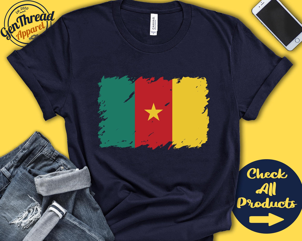 Cameroon Flag Shirt Gift For Cameroonian Gift Proud Cameroonian Pride Central Africa Flag Country Shirt Tank Hoodie F0030 Hoodie – Everyday Comfort · Trending Graphic Apparel