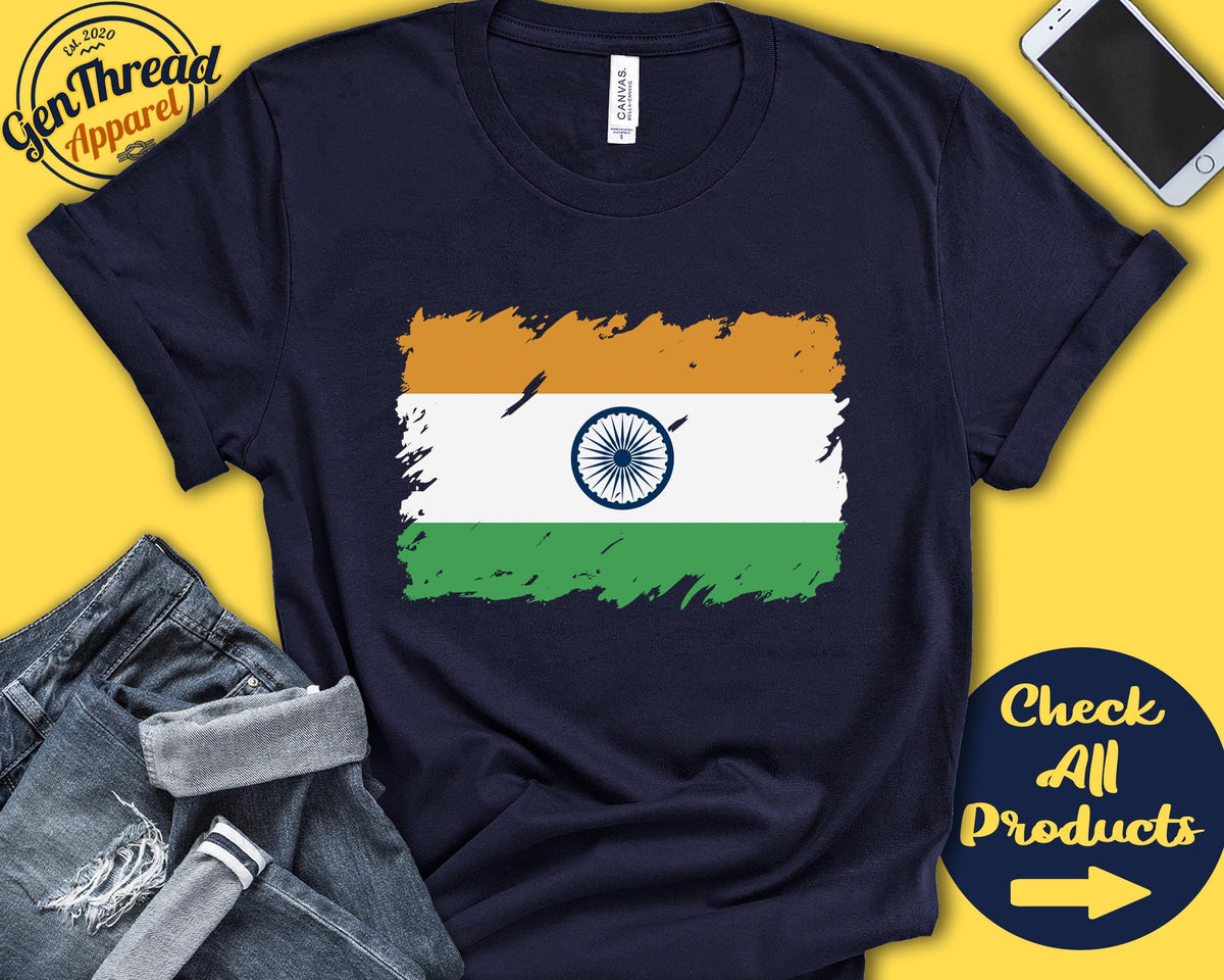 India Flag Shirt Gift For Indian Gift Proud Indian Pride Indian Root South Asia Flag Country Shirt Tank Hoodie F0075 Hoodie – Everyday Comfort · Perfect For Daily Wear