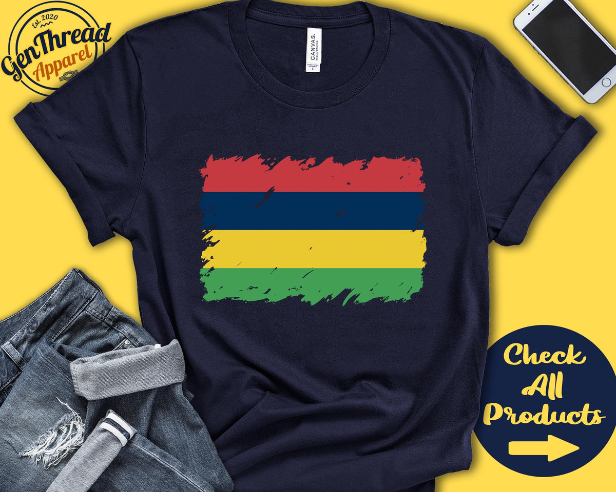 Mauritius Flag Shirt Gift For Mauritian Gift Proud Mauritian Pride Eastern Africa Flag Country Shirt Tank Hoodie F0107 Hoodie – Bold Style · High-Quality Print