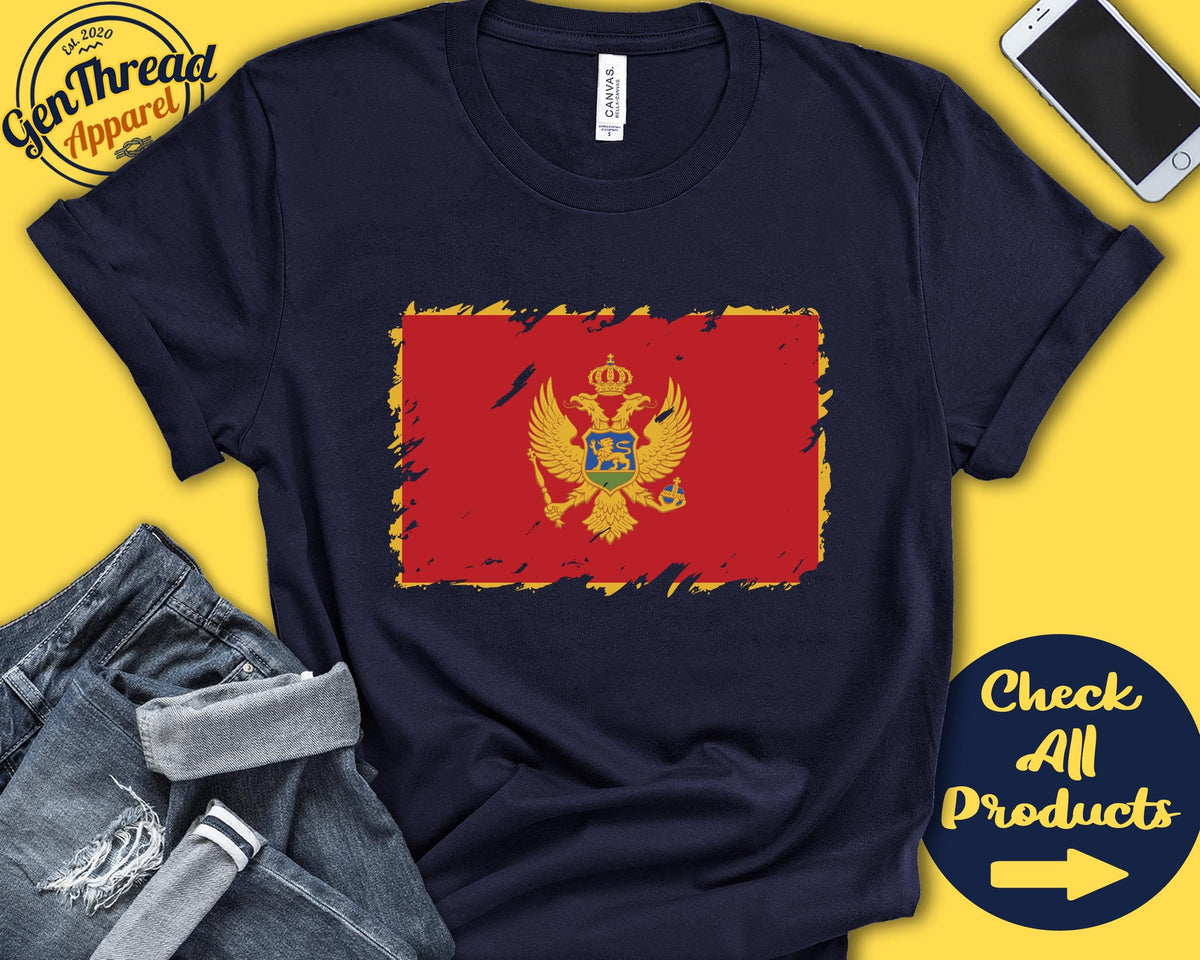 Montenegro Flag Shirt Gift For Montenegrin Gift Proud Montenegrin Pride Europe Flag Country Shirt Tank Hoodie F0113 Hoodie – Bold Style · Trending Graphic Apparel