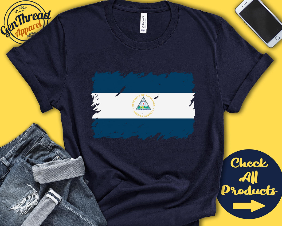Nicaragua Flag Shirt Gift For Nicaraguan Gift Proud Nicaraguan Pride Central America Flag Country Shirt Tank Hoodie F0122 Hoodie – Cozy Vibes · Great Gift For Fans