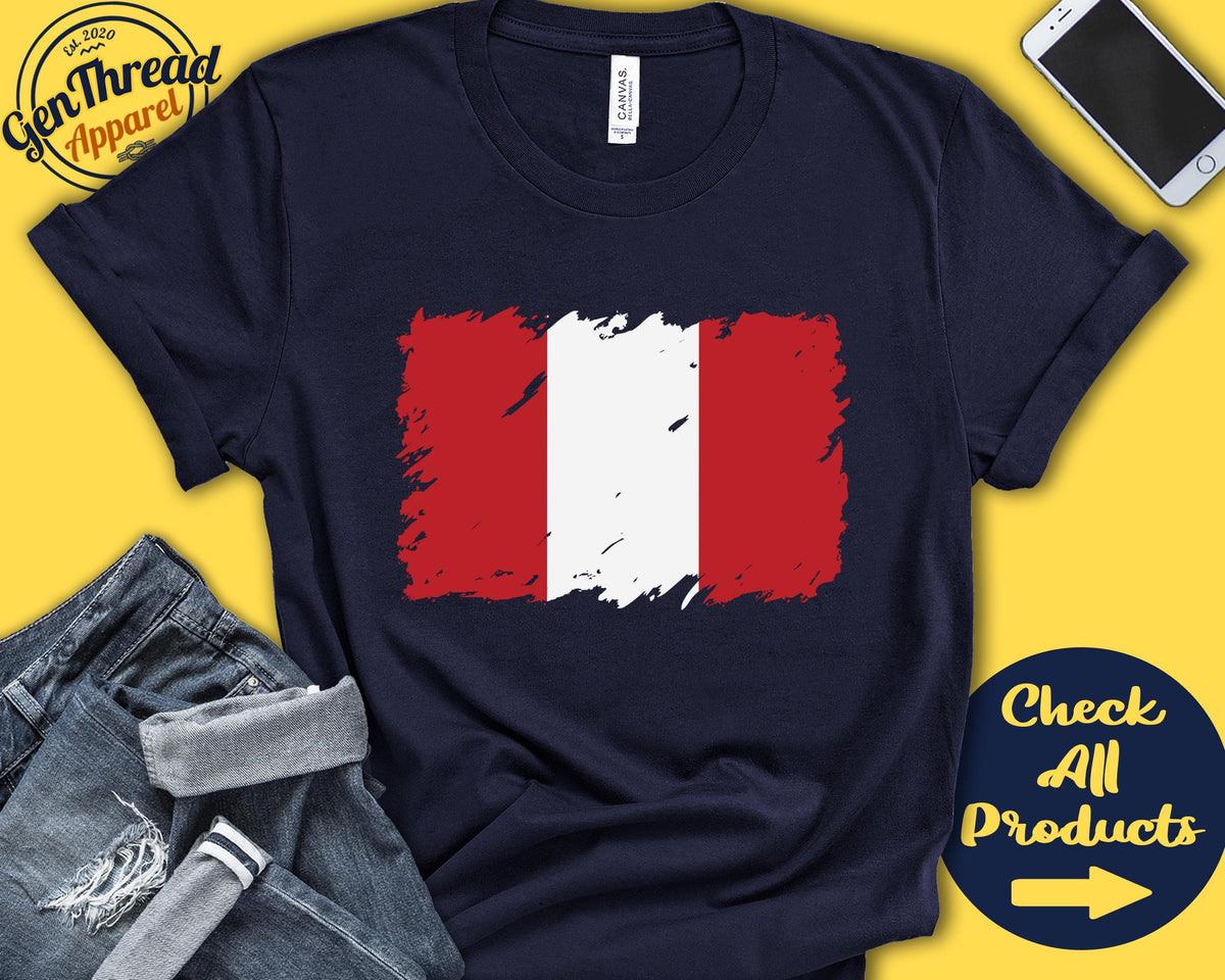 Peru Flag Shirt Gift For Peruvian Gift Proud Peruvian Pride Peruvian Root South America Flag Country Shirt Tank Hoodie F0134 Hoodie – Feel-Good Design · Great Gift For Fans