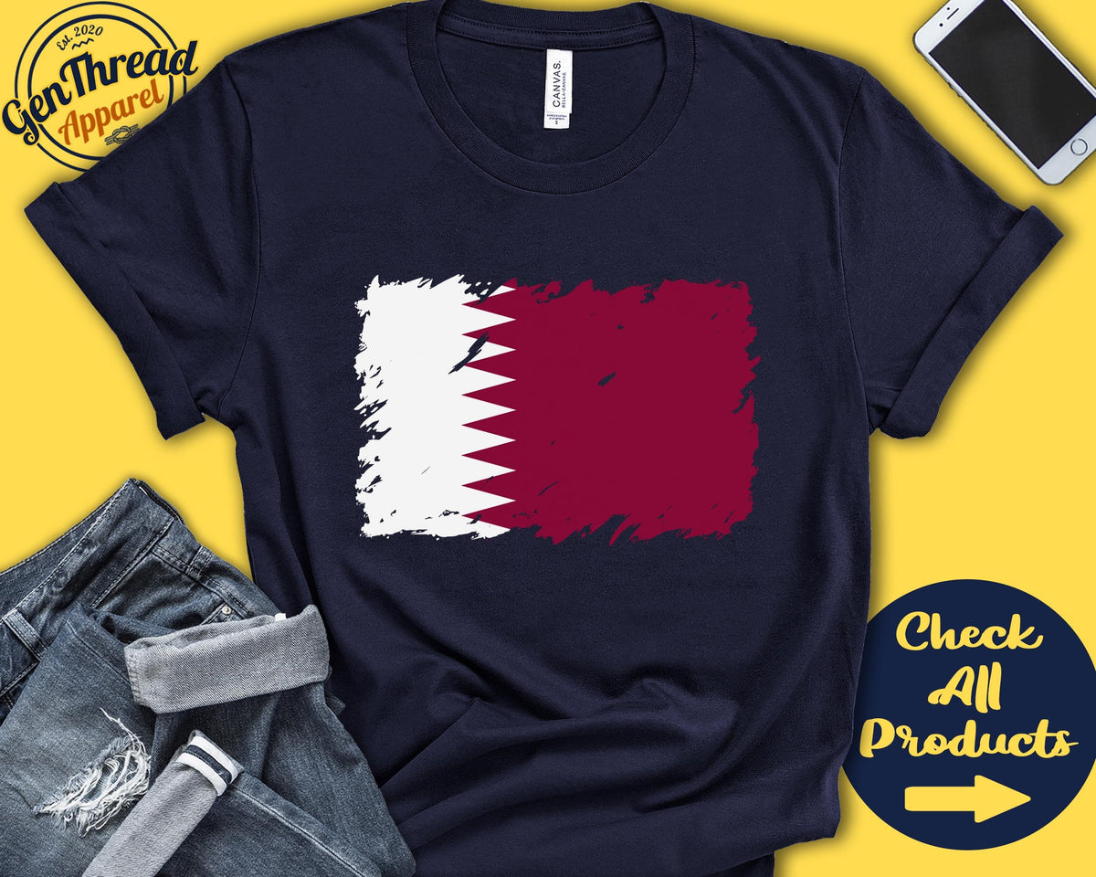 Qatar Flag Shirt Gift For Qatari Gift Proud Qatari Pride Qatari Root West Asia Flag Country Shirt Tank Hoodie F0139 Hoodie – Warm & Stylish · Top Pick For Any Outfit