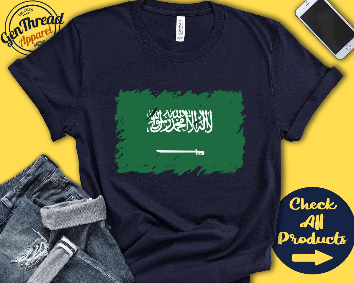 Saudi Arabia Flag Shirt Gift For Arabian Gift Proud Arabian Pride Arabian Root West Asia Flag Country Shirt Tank Hoodie F0149 Hoodie – Feel-Good Design · Trending Graphic Apparel