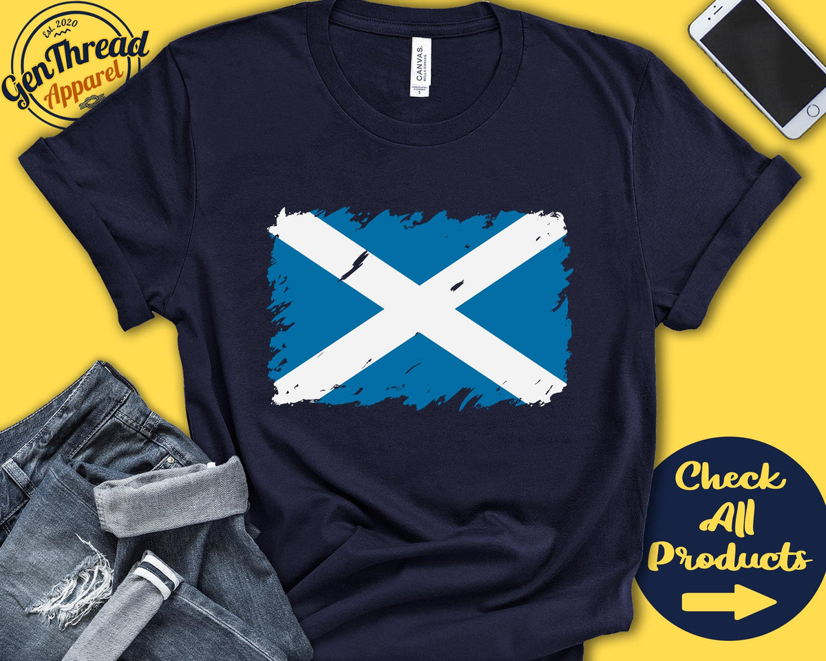Scotland Flag Shirt Gift For Scottish Gift Proud Scottish Pride Scottish Root United Kingdom Country Shirt Tank Hoodie F0150 Hoodie – Premium Graphic · High-Quality Print