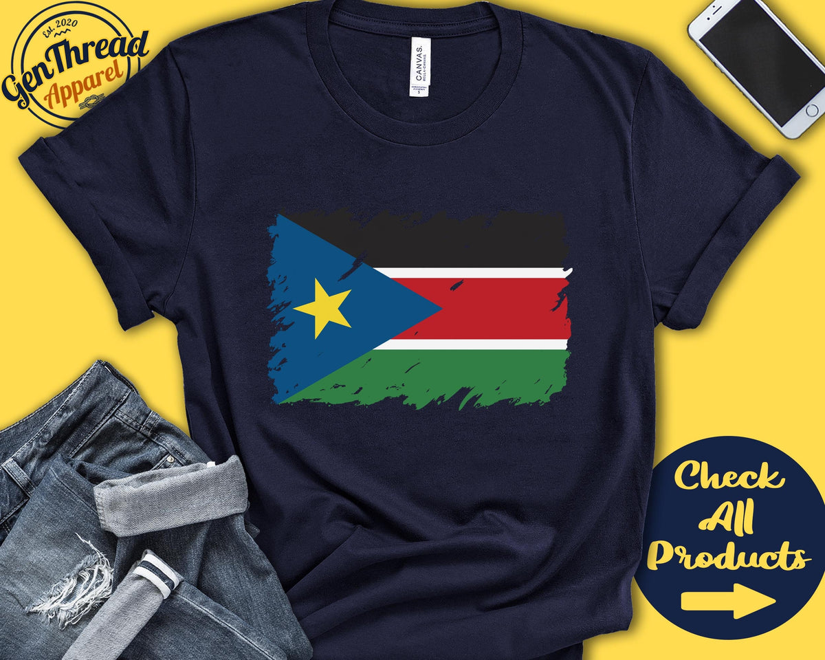 South Sudan Flag Shirt Gift For Sudanese Gift Proud Sudanese Pride North Africa Flag Country Shirt Tank Hoodie F0161 Hoodie – Bold Style · Must-Have Style