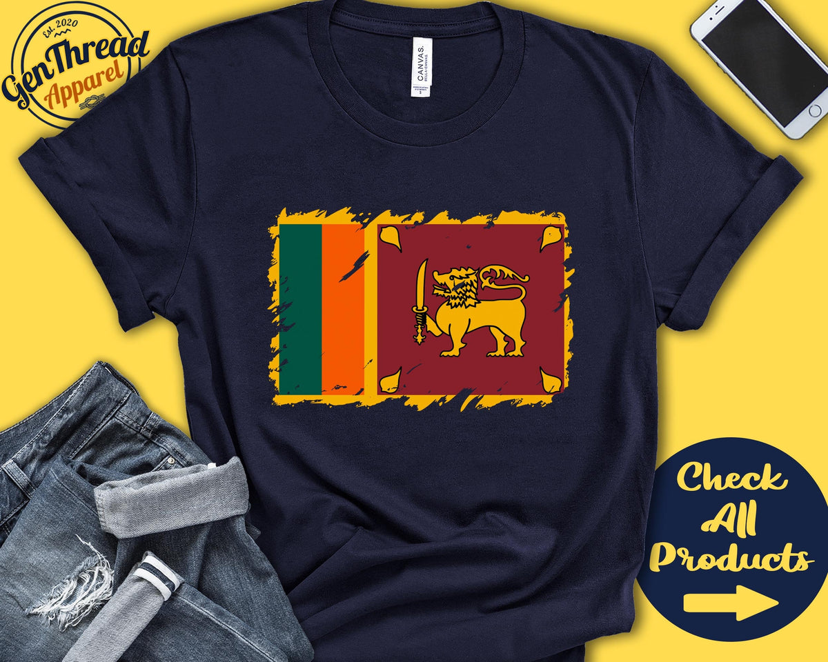 Sri Lanka Flag Shirt Gift For Sri Lankan Gift Proud Sri Lankan Pride South Asia Flag Country Shirt Tank Hoodie F0163 Hoodie – Cozy Vibes · Great Gift For Fans
