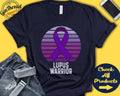 Lupus Shirt Lupus Awareness Purple Ribbon Warrior Fighter Surgery Recovery Tank Hoodie A1283 Hoodie – Feel-Good Design · High-Quality Print