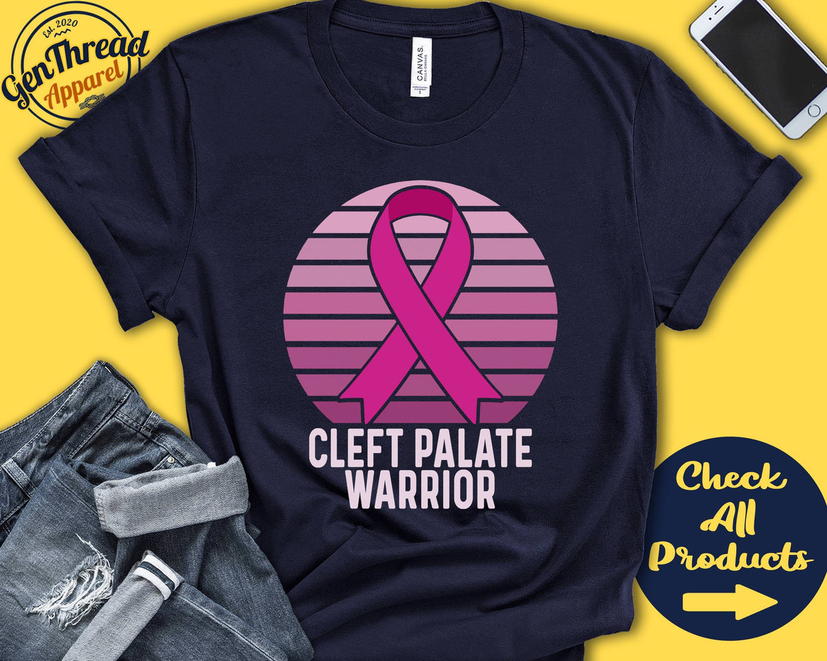 Cleft Palate Shirt Cleft Palate Awareness Hot Pink Ribbon Warrior Fighter Surgery Recovery Tank Hoodie A1429 Hoodie – Fan Favorite · Perfect For Daily Wear