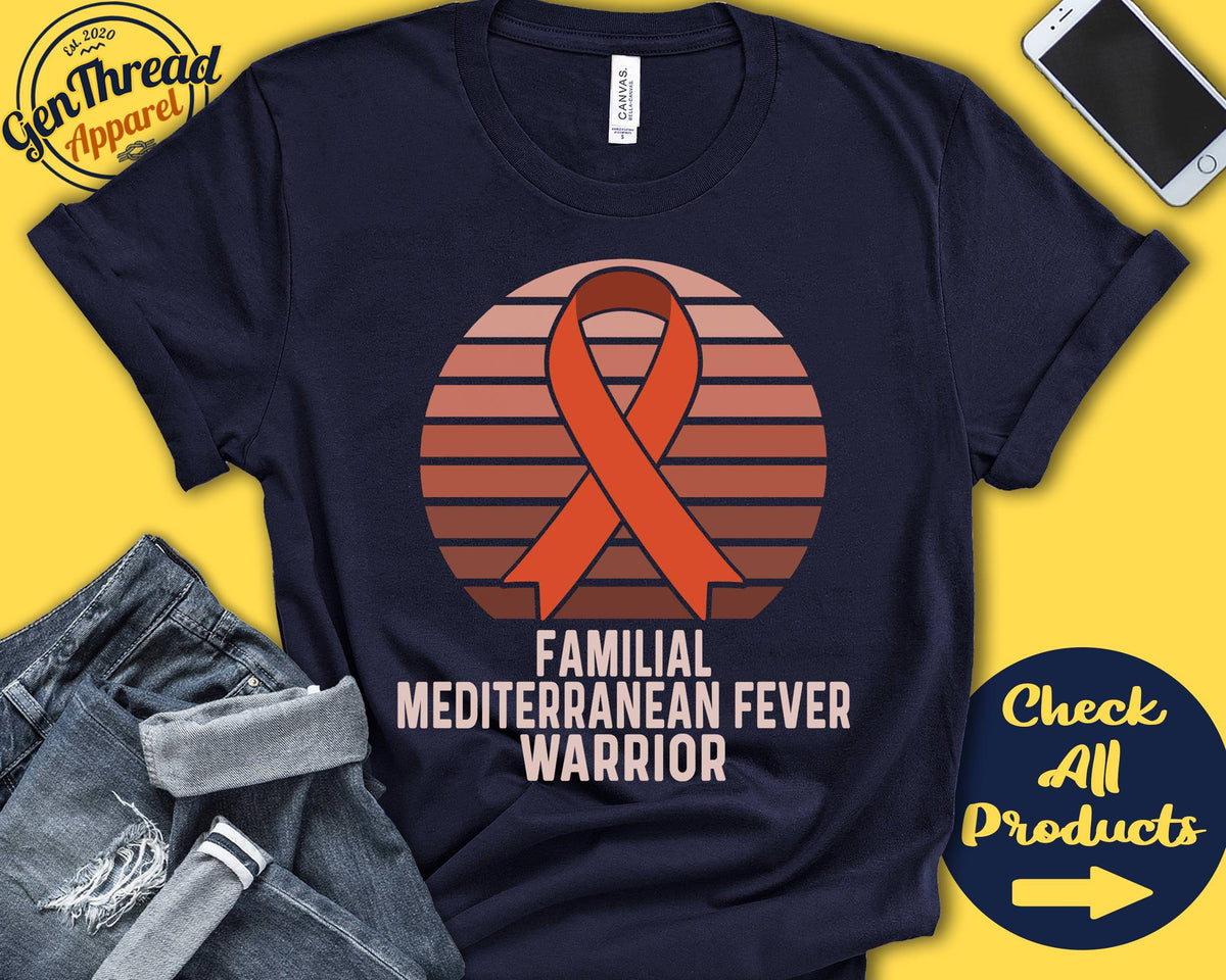 Familial Mediterranean Fever Shirt FMF Awareness Orange Ribbon Warrior Fighter Surgery Recovery Tank Hoodie A1451 Hoodie – Aesthetic Look · Top Pick For Any Outfit