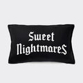 Sweet Nightmares Goth Cushion Cover Goth Bedding Goth Bedroom Decor Black Goth Pillow Case Gothic Sweet Dreams Cushion Cover Graphic Tee – Everyday Comfort · High-Quality Print