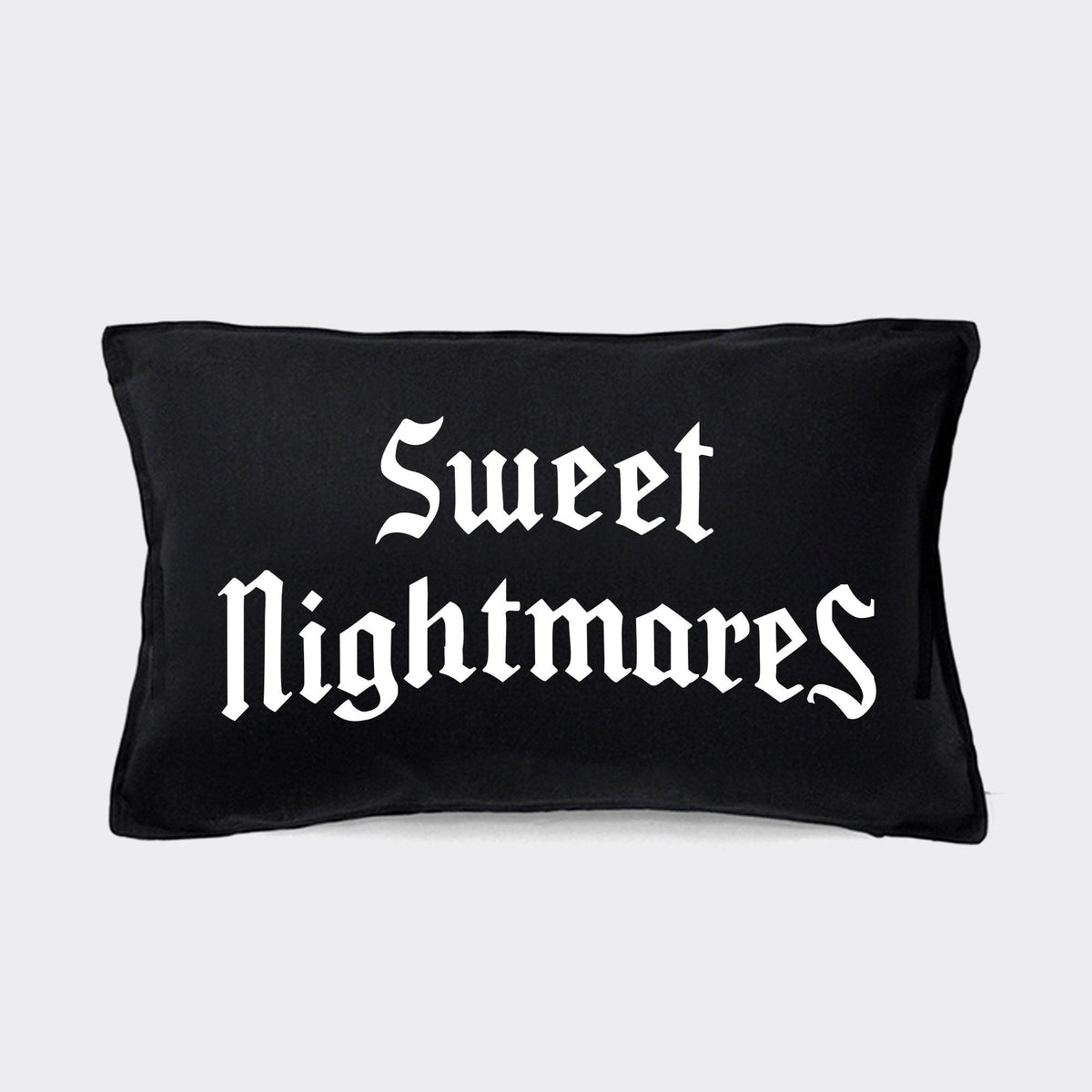 Sweet Nightmares Goth Cushion Cover Goth Bedding Goth Bedroom Decor Black Goth Pillow Case Gothic Sweet Dreams Cushion Cover Graphic Tee – Everyday Comfort · High-Quality Print