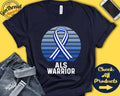 ALS Shirt ALS Awareness Blue Stripe Ribbon Warrior Fighter Surgery Recovery Tank Hoodie A1507 Hoodie – Aesthetic Look · Top Pick For Any Outfit