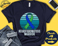 Neurofibromatosis Shirt Neurofibromatosis Awareness Green Blue Ribbon Warrior Fighter Surgery Recovery Tank Hoodie A1509 Hoodie – Premium Graphic · Great Gift For Fans