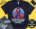 Hypoplastic Right Heart Syndrome Shirt HRHS Awareness Red Blue Ribbon Warrior Fighter Surgery Recovery Tank Hoodie A1532 Hoodie – Everyday Comfort · Top Pick For Any Outfit