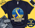 Down Syndrome Shirt Down Syndrome Awareness Yellow Blue Ribbon Warrior Fighter Surgery Recovery Tank Hoodie A1545 Hoodie – Premium Graphic · Great Gift For Fans