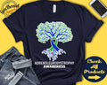 Adrenoleukodystrophy Shirt ALD Awareness Tree Of Life Green Blue Ribbon Warrior Fighter Surgery Recovery Tank Hoodie A2978 Hoodie – Premium Graphic · Top Pick For Any Outfit
