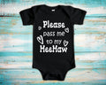 Pass Me To MeeMaw Cute Grandma Baby Bodysuit Tshirt or Toddler Shirt Special Grandmother Gift or Pregnancy Announcement Graphic Tee – Bold Style · High-Quality Print