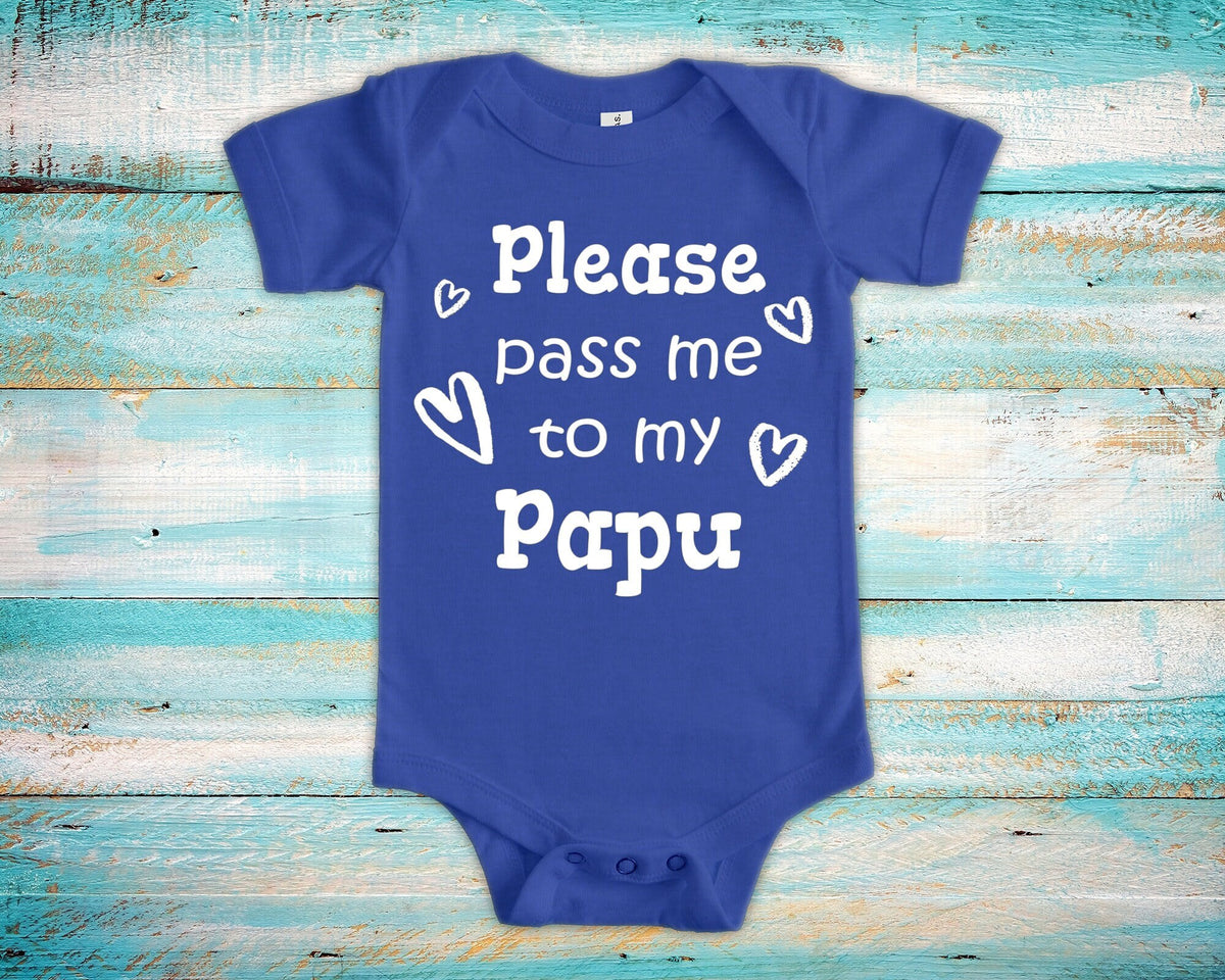 Pass Me To Papu Cute Grandpa Baby Bodysuit Tshirt or Toddler Shirt Greece Greek Grandfather Gift or Pregnancy Announcement Graphic Tee – Cozy Vibes · Trending Graphic Apparel