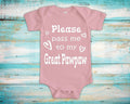 Pass Me To Great Pawpaw Cute Grandpa Baby Bodysuit Tshirt or Toddler Shirt Special Grandfather Gift or Pregnancy Announcement Graphic Tee – Everyday Comfort · High-Quality Print