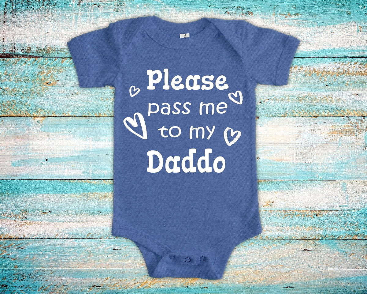 Pass Me To Daddo Cute Grandpa Baby Bodysuit Tshirt or Toddler Shirt Special Grandfather Gift or Pregnancy Announcement Graphic Tee – Easygoing Wear · Must-Have Style