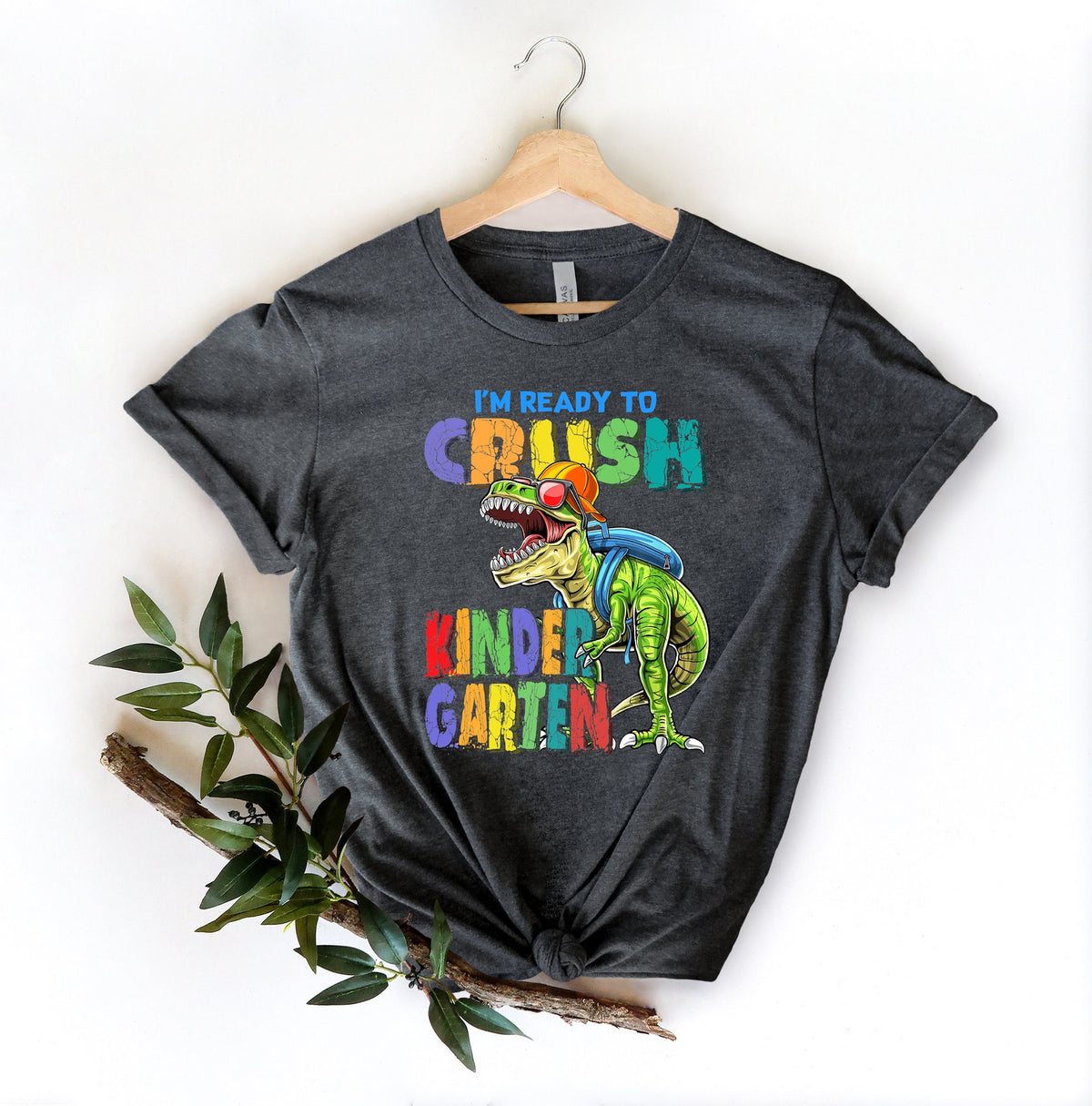 Im Ready To Crush Kinder Garden ShirtFirst Day Of School ApparelFirst Kindergarten OutfitDino Going To School TeeGift For Teacher Graphic Tee – Feel-Good Design · Must-Have Style