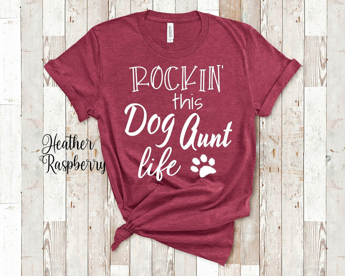 Rockin This Dog Aunt Life Tshirt Dog Aunt Gift for Dog Aunts Rockin Life Funny Dog Tshirt Gifts for Dog Lovers Graphic Tee – Feel-Good Design · High-Quality Print