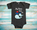 Nonna Loves Me Cute Grandma Name Whale Baby Bodysuit Unique Grandmother Gift for Granddaughter or Grandson or Pregnancy Announcement Graphic Tee – Bold Style · Great Gift For Fans