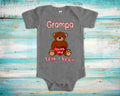 Grampa Loves Me Cute Grandpa Name Bear Baby Bodysuit Tshirt or Toddler Shirt Special Grandfather Gift or Pregnancy Reveal Announcement Graphic Tee – Feel-Good Design · Must-Have Style