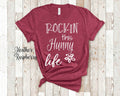 Rockin This Hunny Life Grandma Tshirt Special Grandmother Gift Idea for Mother39s Day Birthday Christmas or Pregnancy Reveal Announcement Graphic Tee – Soft Feel · Great Gift For Fans