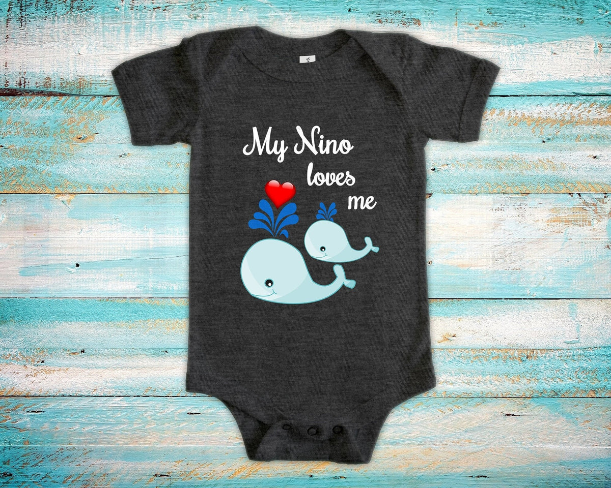 Nino Loves Me Cute Whale Baby Bodysuit Unique Spanish Mexican Godfather Gift for Goddaughter or Godson or Pregnancy Announcement Graphic Tee – Bold Style · Top Pick For Any Outfit