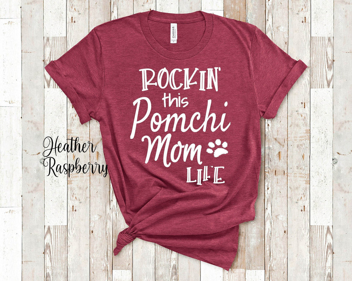 Rockin This Life Pomchi Mom Tshirt Pomchi Dog Owner Gifts Funny Pomchi Shirt Gifts for Pomchi Pet Parent Graphic Tee – Easygoing Wear · Top Pick For Any Outfit