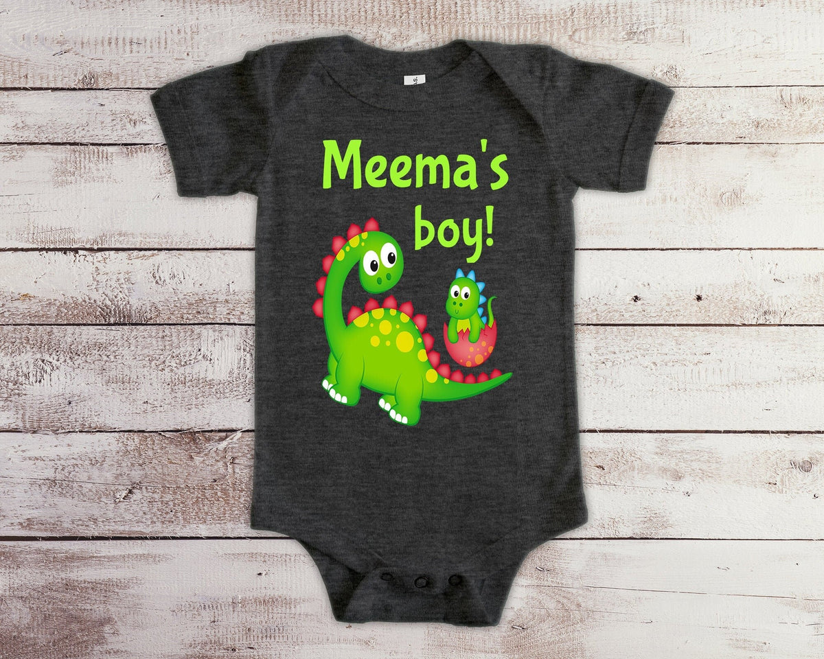 Meema39s Boy Cute Grandma Name Dinosaur Baby Bodysuit Tshirt or Toddler Shirt for a Yiddish Grandmother Gift or Pregnancy Announcement Graphic Tee – Soft Feel · Top Pick For Any Outfit